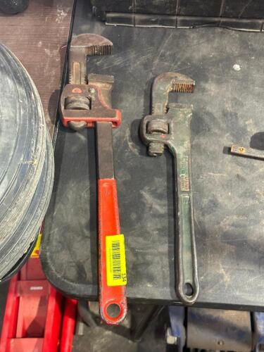 (2) PIPE WRENCHES
