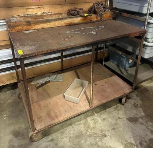 WOOD TOP CART
