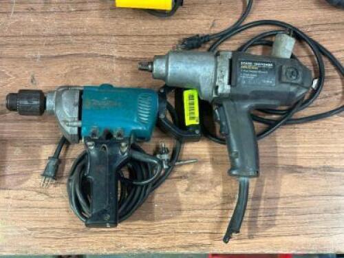 IMPACT WRENCH AND ELECTRIC DRILL