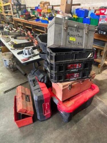 ASSORTED TOOL BOXES AS SHOWN
