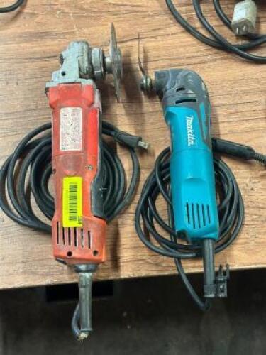 ANGLE GRINDER AND OSCILLATING TOOL