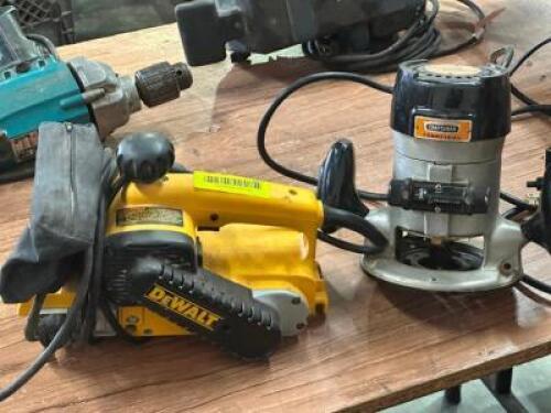 ELECTRIC BELT SANDER AND ROUTER