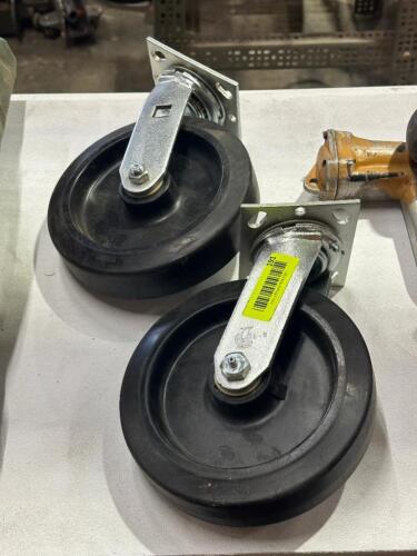 (2) PLATE CASTERS