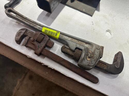(2) PIPE WRENCHES