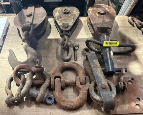 (ASSORTED CHAIN HOIST AND CLEVIS