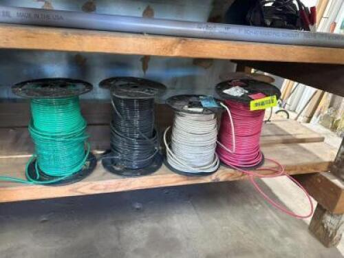 (4) REELS OF ASSORTED WIRE