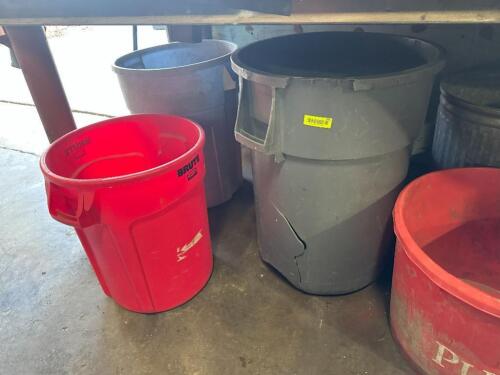 (5) TRASH BINS