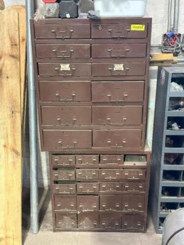 (2) METAL STORAGE BINS