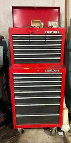 CRAFTSMAN TOOLBOX WITH TOOLS