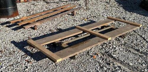 (2) WOODEN PALLETS