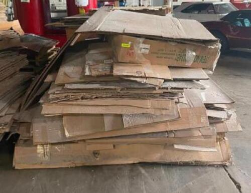 PALLET OF LARGE CARDBOARD BOXES