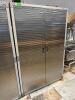ULINE HEAVY DUTY 48" TWO DOOR METAL STORAGE CABINET. - 2