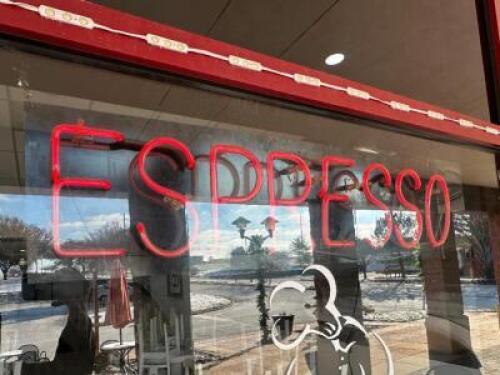 VENTEX RED NEON "ESPRESSO" SIGN