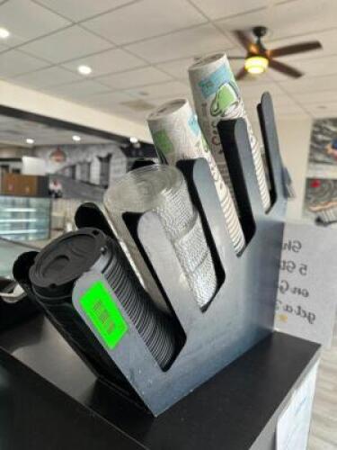 (1) LOT OF ASSORTED BEVERAGE STATION ORGANIZERS.,
