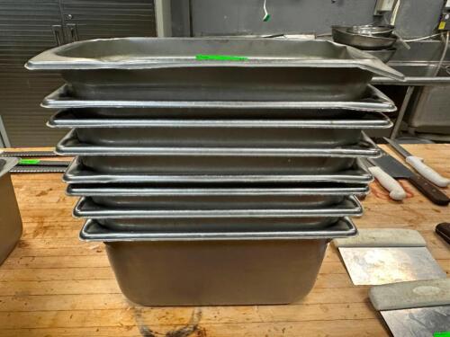 (8) 1/3 SIZE STAINLESS INSERTS.