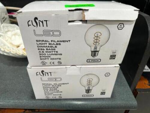 (2) BOXES OF LED SOFT WHITE BULBS