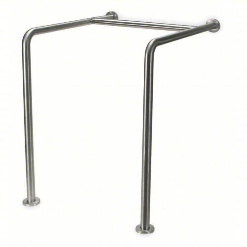 DESCRIPTION: (2) SAFETY RAIL/BAR BRAND/MODEL: 4WMH4 INFORMATION: ANGLED, STAINLESS STEEL, SATIN, 1 1/2" DIAMETER RETAIL$: $163.82/EA SIZE: 30" BAR LEN