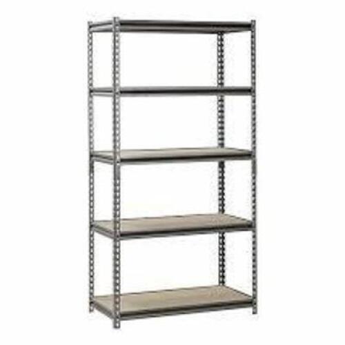 DESCRIPTION: (2) SHELVING UNITS BRAND/MODEL: SANDUSKY #489K23 INFORMATION: PARTICLE BOARD, MEDIUM DUTY, 5 SHELVES SIZE: 36" X 18" X 72" RETAIL$: $130.