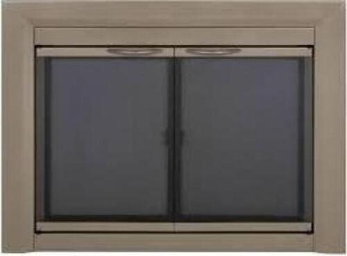 DESCRIPTION: (1) FIREPLACE SCREEN DOORS BRAND/MODEL: CARLISLE #CB-3300 INFORMATION: SUNLIGHT NICKEL SIZE: SMALL RETAIL$: $359.99 EA QTY: 1