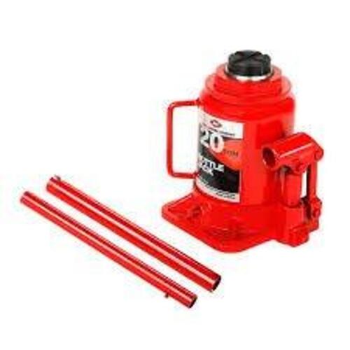 DESCRIPTION: (1) BOTTLE JACK BRAND/MODEL: AMERICAN FORGE & FOUNDRY #3522 INFORMATION: RED, 20 TON RETAIL$: $179.50 EA QTY: 1