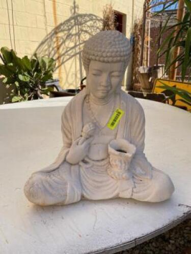 TERRA COTTA BUDDAH - 17" X 18"