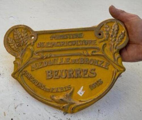 FRENCH IRON SIGN - 9" X 12"