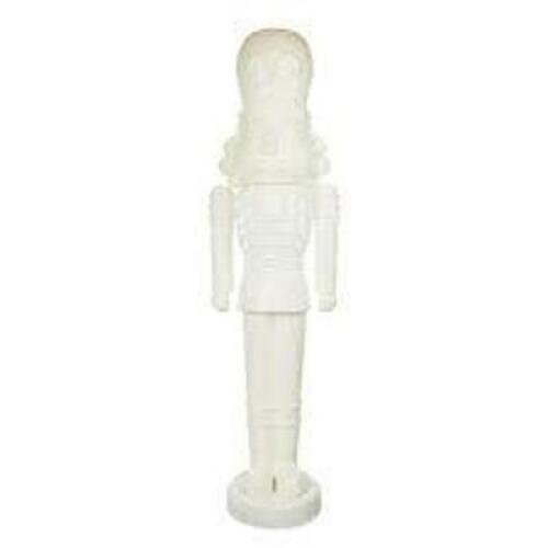 DESCRIPTION: (3) NUTCRACKER BLOW MOLD BRAND/MODEL: HOLIDAY TIME INFORMATION: WHITE SIZE: 75 IN RETAIL$: $52.52 EA QTY: 3
