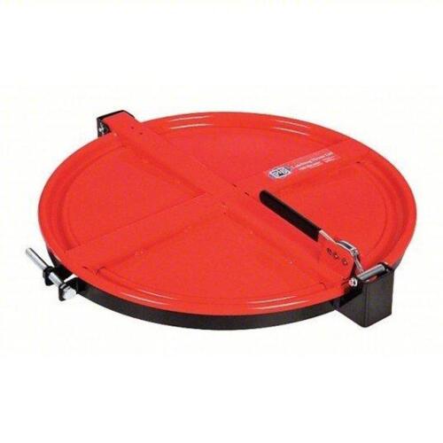 DESCRIPTION: (1) DRUM LID BRAND/MODEL: PIG #30RF33 INFORMATION: RED SIZE: 23 1/2 IN OUTSIDE DIA, FOR OPEN HEAD STEEL DRUMS DRUM TYPE, FOR 55 GAL DRUM