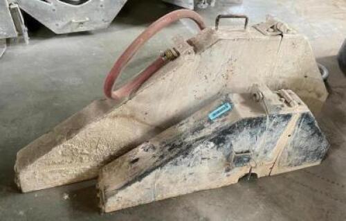 (2) CONCRETE SAW BLADE COVERS