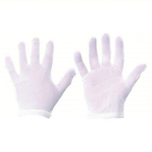 DESCRIPTION: (1) CASE OF (10) PACKS OF (12) KNIT GLOVES BRAND/MODEL: MCR SAFETY #8710S SIZE: , Finished Hem, Cut and Sewn, Nylon, White, Reversible, 1