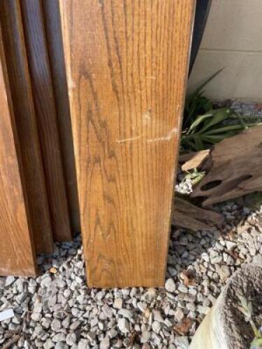 (2) PIECES OF FINISHED TRIM - 101" X 1" X 8"