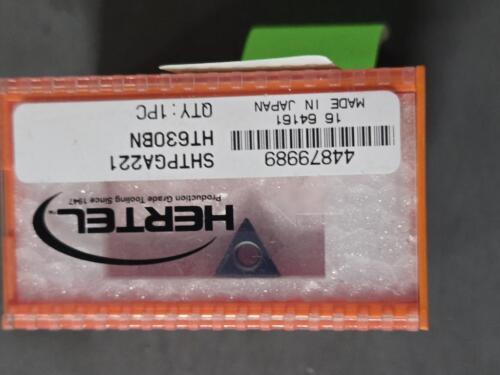 DESCRIPTION: (4) SHTPGA332 PCBN TURNING INSERTS BRAND/MODEL: HERTEL SHTPGA332 HR630BN RETAIL$: $212.56 QTY: 4
