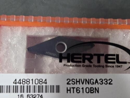 DESCRIPTION: (5) PCBN TURNING INSERTS BRAND/MODEL: HERTEL 2SHVNGA332 RETAIL$: $685.00 QTY: 5