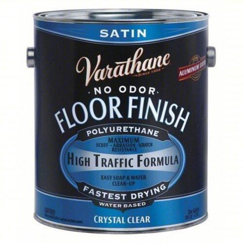 DESCRIPTION: (2) NO ODOR FLOOR FINISH BRAND/MODEL: VARATHANE SATIN SIZE: 1 GALLON RETAIL$: $130.64 EA QTY: 2
