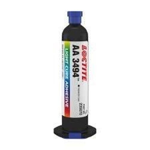 DESCRIPTION: (5) LIGHT CURE ADHESIVE BRAND/MODEL: LOCTITE #AA3494 SIZE: UV Cured, 25 mL, Syringe, Clear, Thick Liquid RETAIL$: $80.49 EA QTY: 5