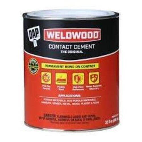 DESCRIPTION: (3) CONTACT CEMENT BRAND/MODEL: WELDWOOD BY DAP SIZE: 32 FL OZ RETAIL$: $22.88 EA QTY: 3