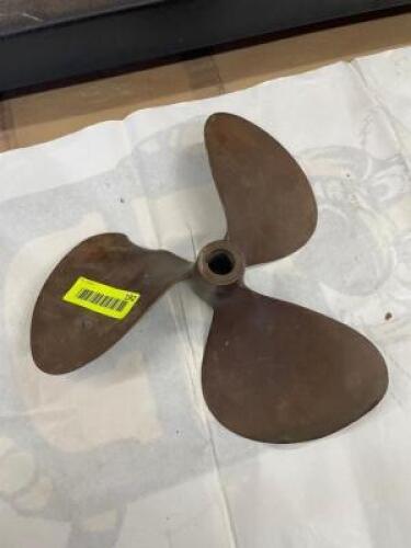 OLD BRASS PROPELLER - 12" DIAMETER