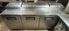 TRUE 93" THREE DOOR PIZZA PREP TABLE. - 2