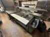 " L " SHAPED STAINLESS TABLE W/ RISER SHELF. - 3