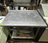 36" X 30" STAINLESS TABLE W/ MOUNTED CAN OPENER.