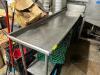 96" X 22" LEFT SIDE STAINLESS CLEAN TABLE.