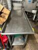 96" X 22" LEFT SIDE STAINLESS CLEAN TABLE. - 2