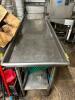 96" X 22" LEFT SIDE STAINLESS CLEAN TABLE. - 3