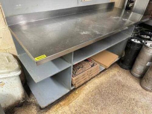 66" X 30" STAINLESS TABLE TOP.