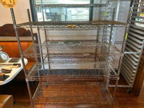 48 "X 18" FOUR TIER WIRE SHELF.