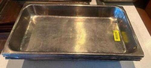 (4) FULL SIZE STAINLESS INSERTS