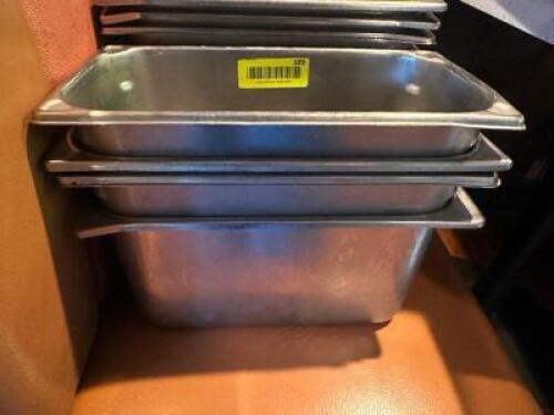 (5) 1/3 SIZE STAINLESS INSERTS .