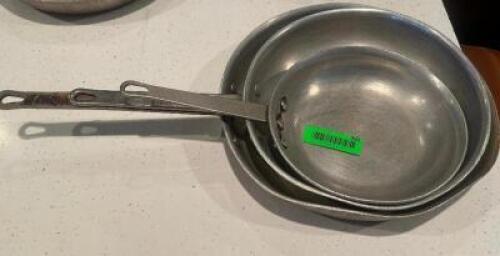 (3) ASSORTED SKILLETS