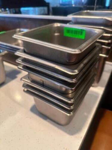(7) 1/6TH SIZE STAINLESS INSERTS