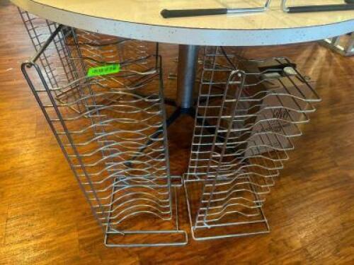 (2) WIRE PIZZA PAN TOWERS